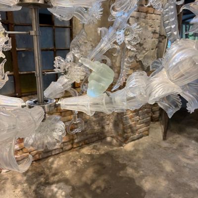 Ai Weiwei detalj Chandelier hos Berengo studio